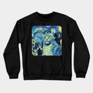 The Pet Society Van Gogh Style Crewneck Sweatshirt